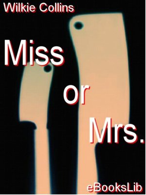 cover image of Miss or Mrs
